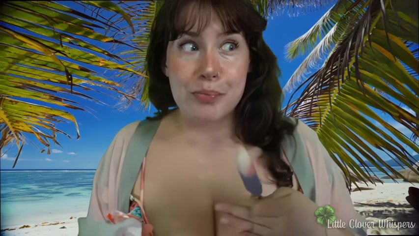 Little Clover Whispers ASMR - Dildo Blowjob at the Beach - Fullthot