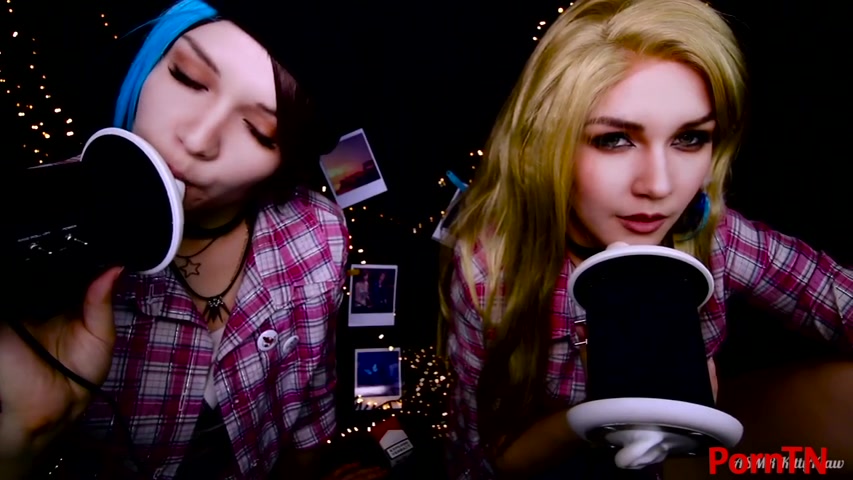 KittyKlaw ASMR - Patreon ASMR - Chloe Price and Rachel Amber - Ear LICKING - Mouth Sound - Fullthot