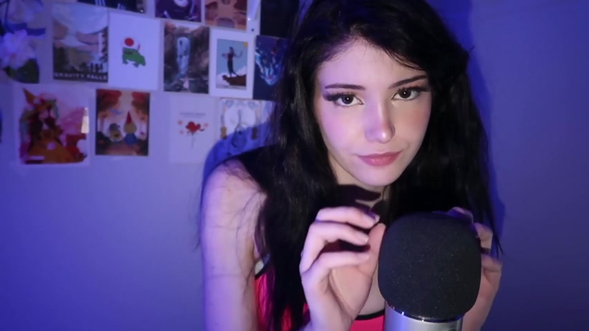 Jinx ASMR - 5 June 2023 - Pink Top Microphone Tapping - Fullthot