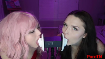 heatheredeffect ASMR - Twin Ear Eating