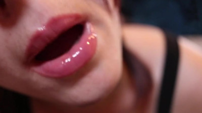 ASMR - Close up lips kissing