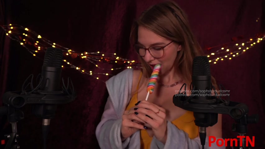 Soph Stardust | ASMR Lollipop Licking, mouth/kissing sounds with Bra Scratching - 16 September 2020 OnlyFans - Fullthot