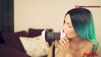 ASMR Amy Nude - Ear Licking